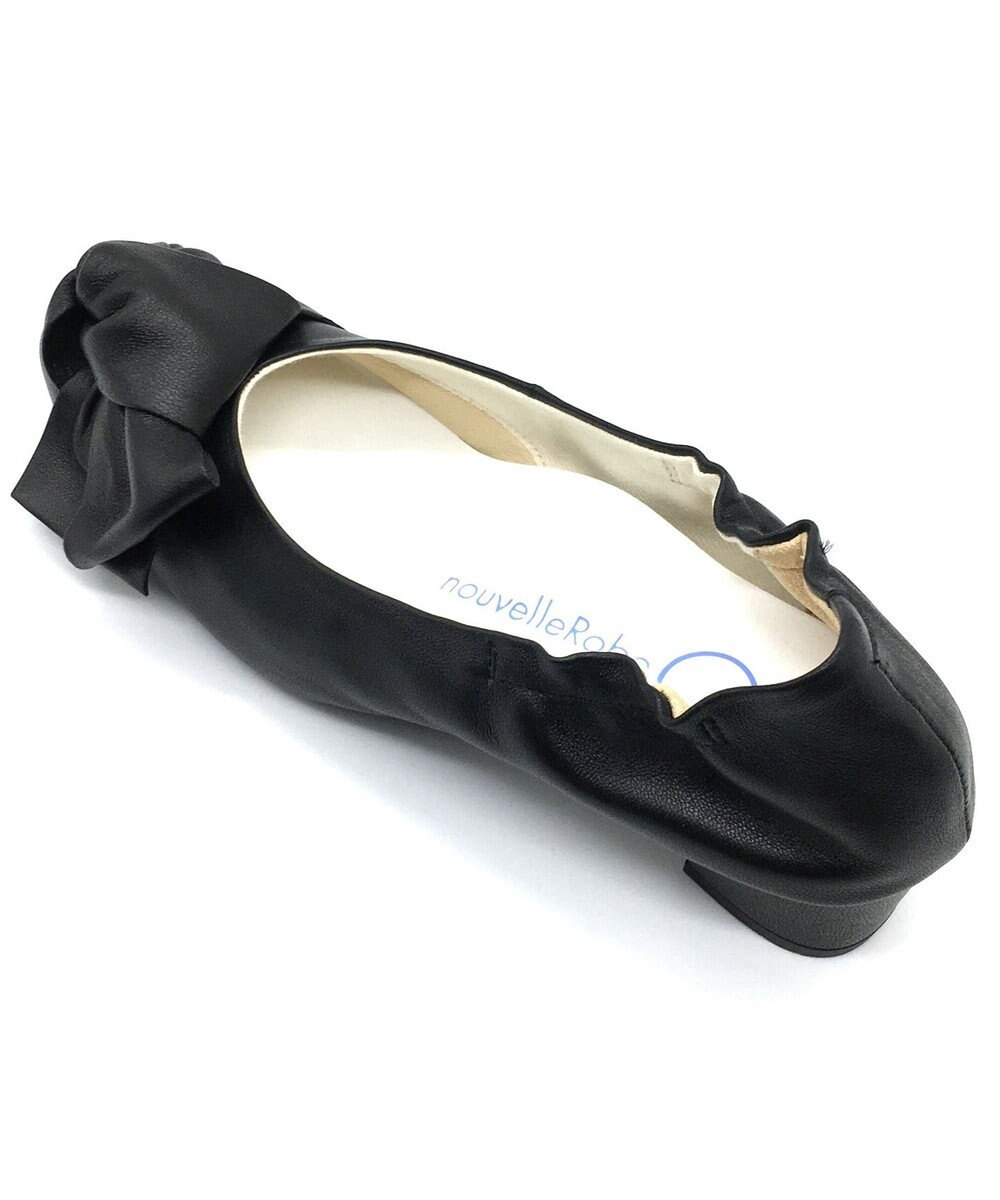 nouvelleRobe Oū 新色追加【本革・高反発】Heel Round Ribbon ヒールパンプス 