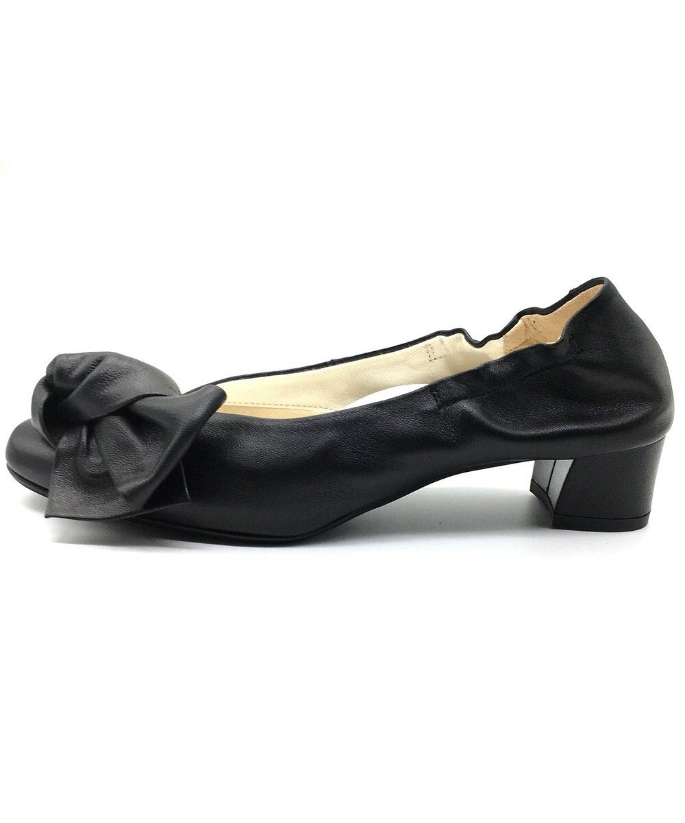 nouvelleRobe Oū 新色追加【本革・高反発】Heel Round Ribbon ヒールパンプス 