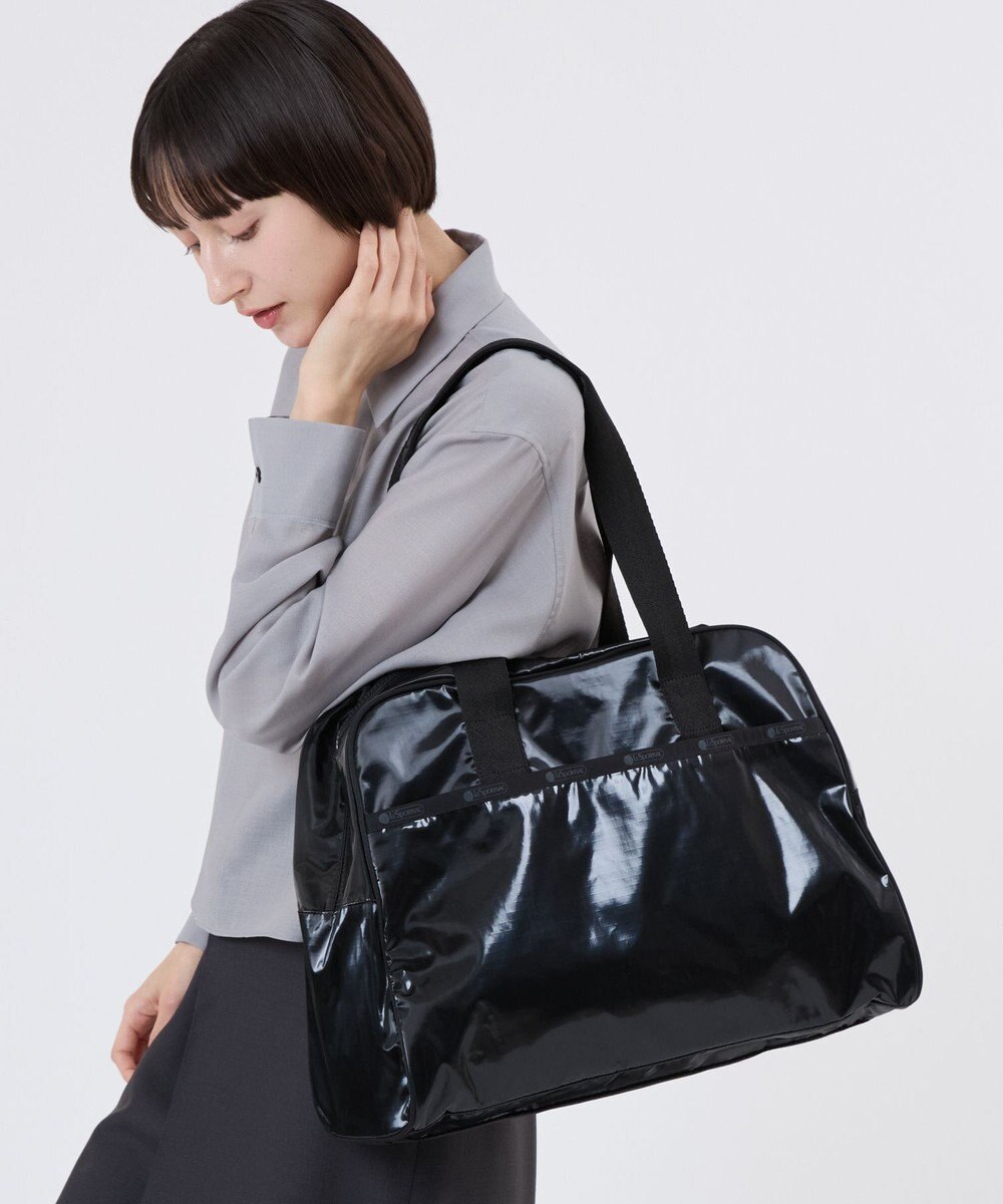 LeSportsac SMALL CARRYALL DUFFLE/ブラックシャイン 