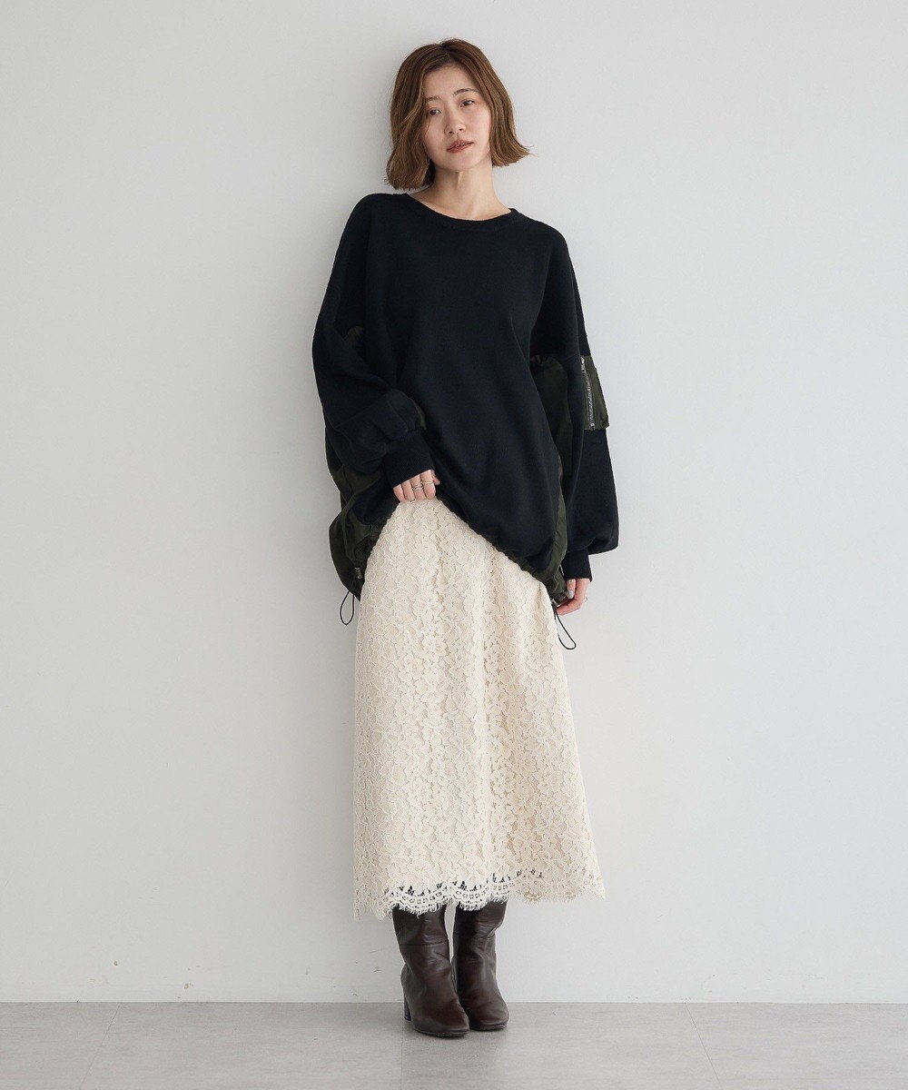 YECCA VECCA レースナロースカート 