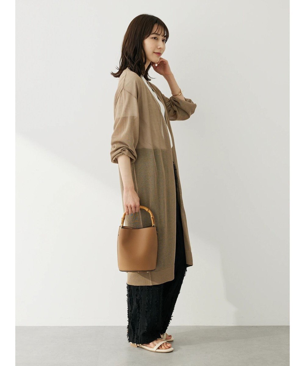 Green Parks 接触冷感ロング丈カーデ 