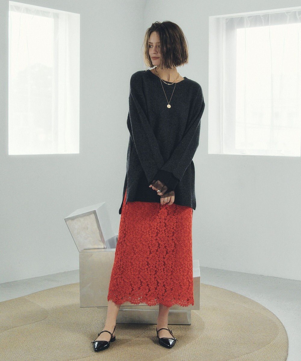 YECCA VECCA レースナロースカート 