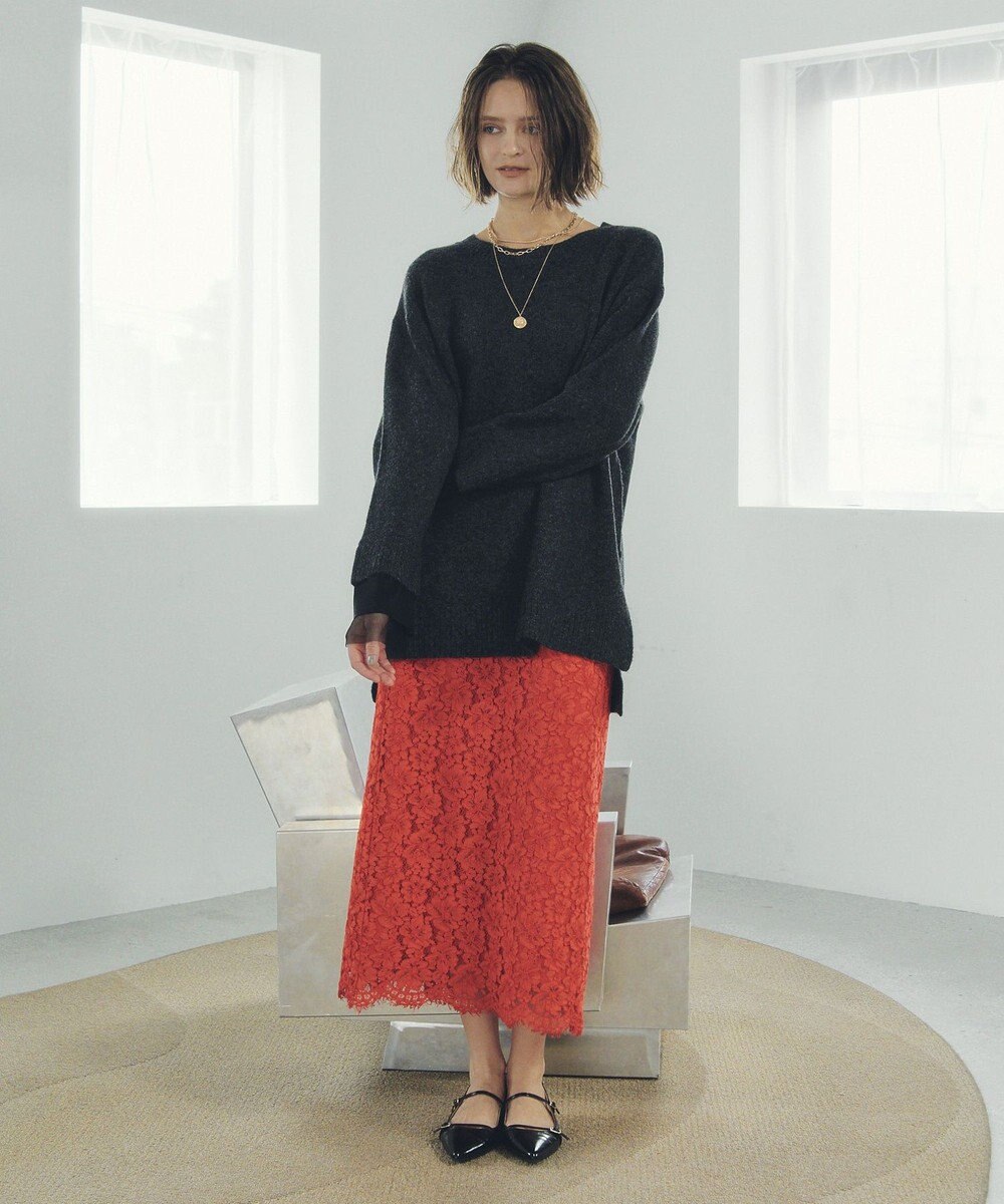 YECCA VECCA レースナロースカート 