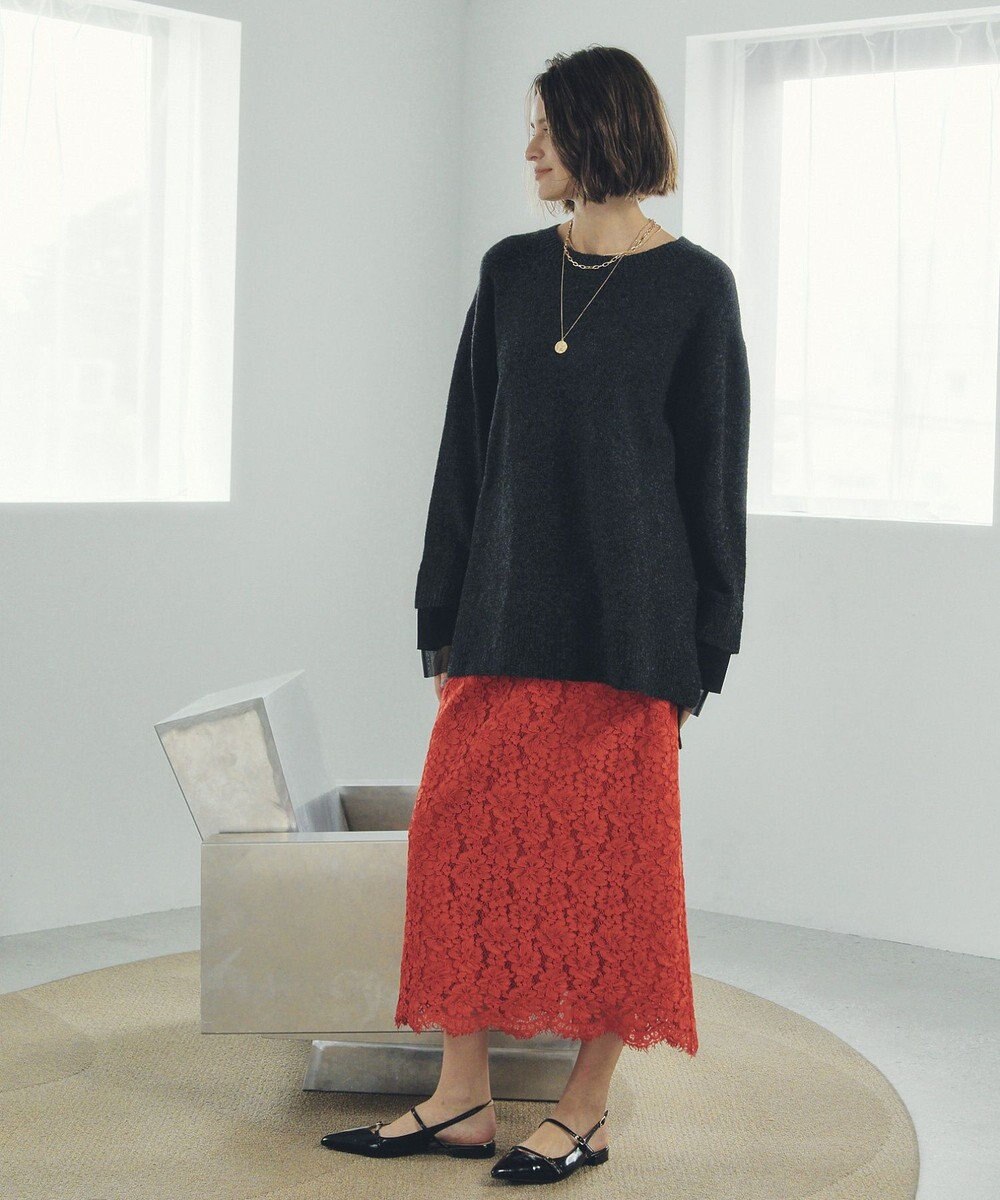 YECCA VECCA レースナロースカート 