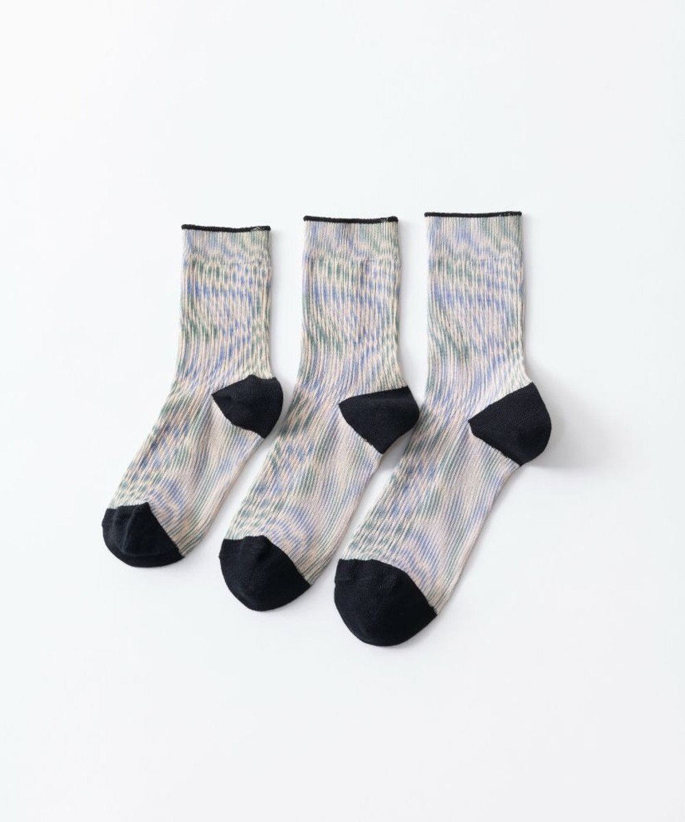 TRICOTE MOIRE LINK SOCKS／モアレリンクソックス 