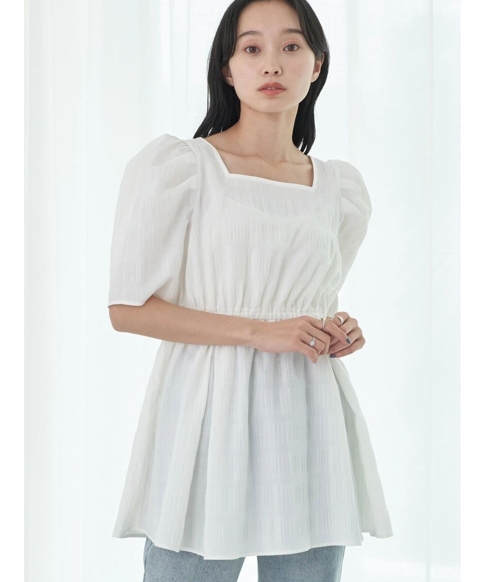 earth music&ecology スクエアネックチュニック 