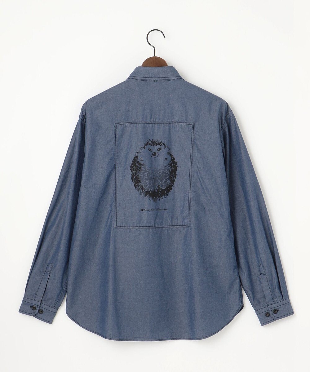 JOSEPH ABBOUD MOUNTAIN 【テーム・ヤルヴィコラボ・サスティナブル】コットンテンセルツイルバックプリント シャツ 