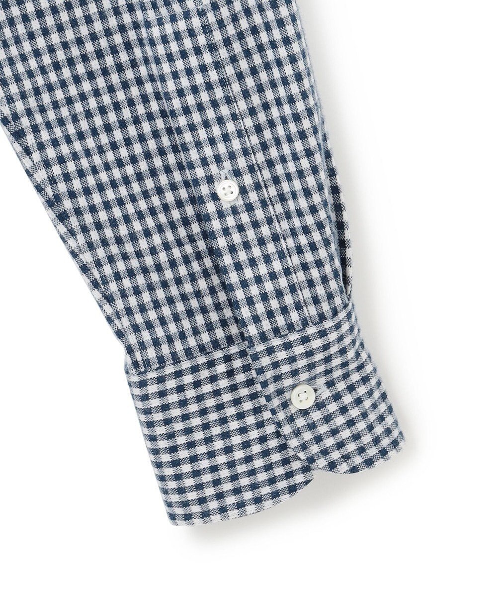 J.PRESS MEN 【KING SIZE】ギンガムチェック コットンネルジャージシャツ 