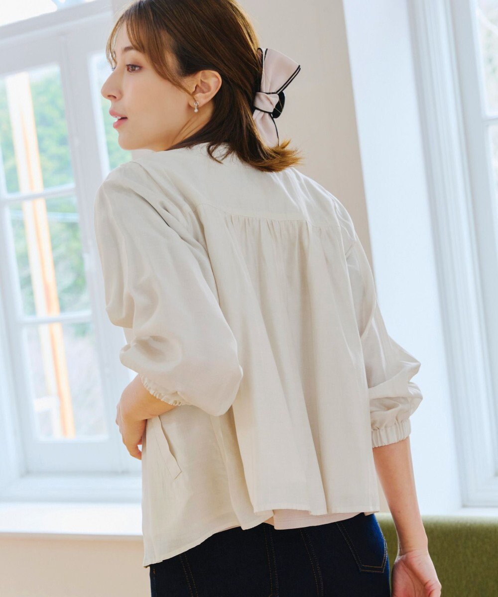 Tiaclasse 【洗える】 シアーピンタックブルゾン 