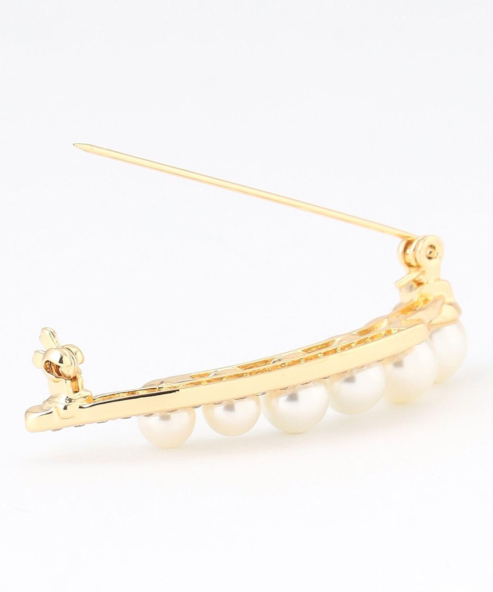 ANY ウェーブパールブローチ 