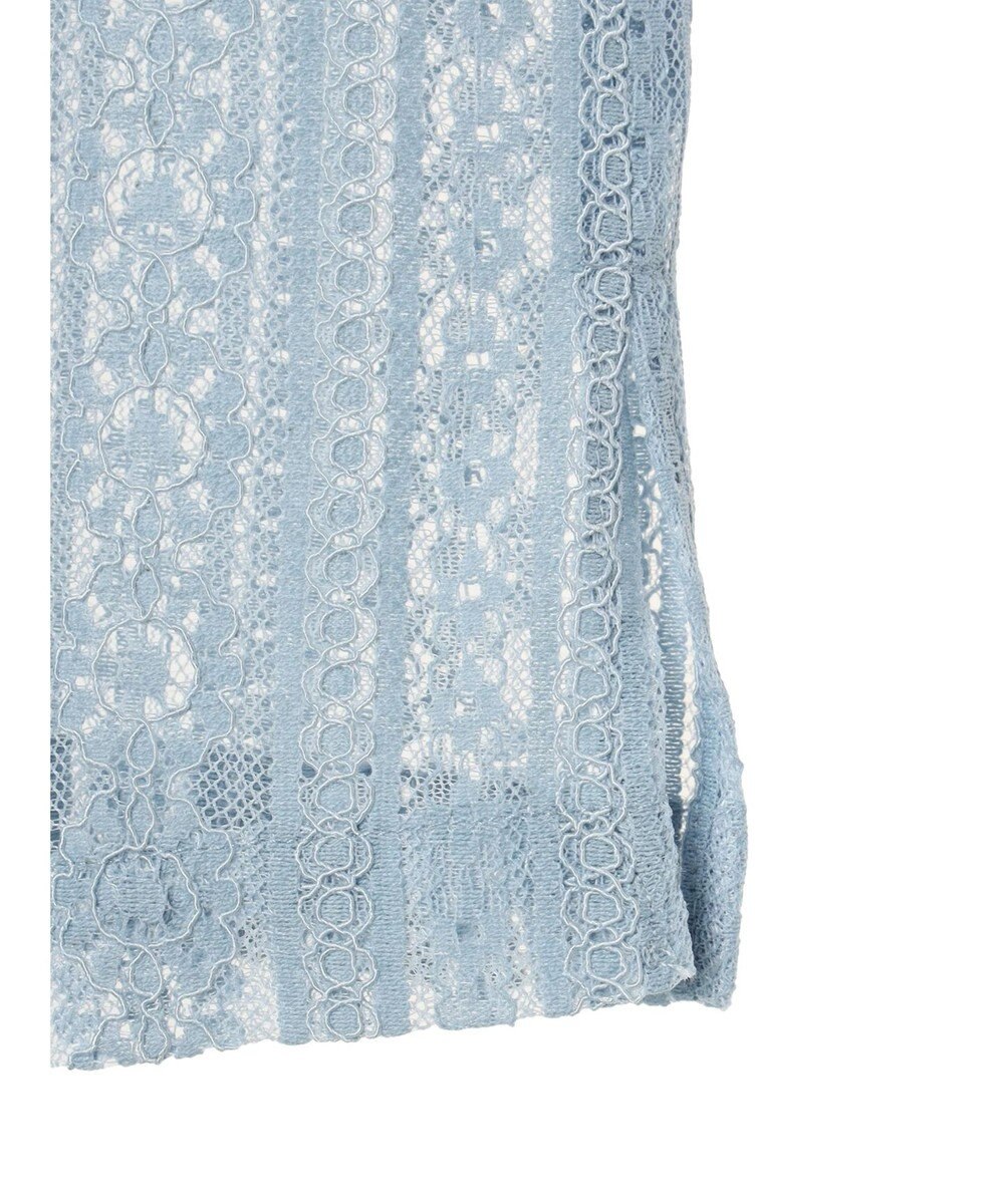 earth music&ecology フラワーレースシャツ 