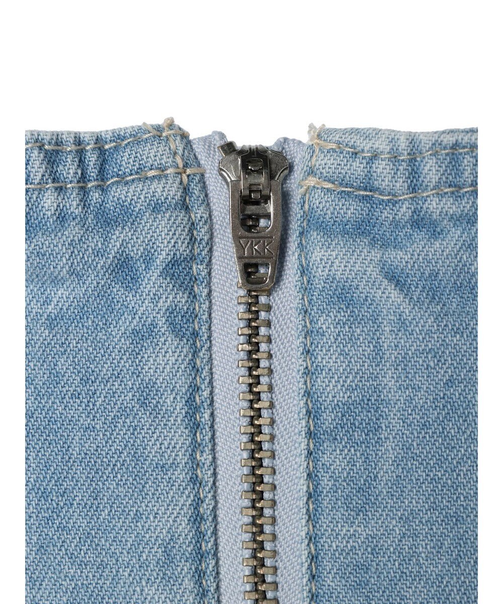 earth music&ecology フロントジップタックフレアスカート 