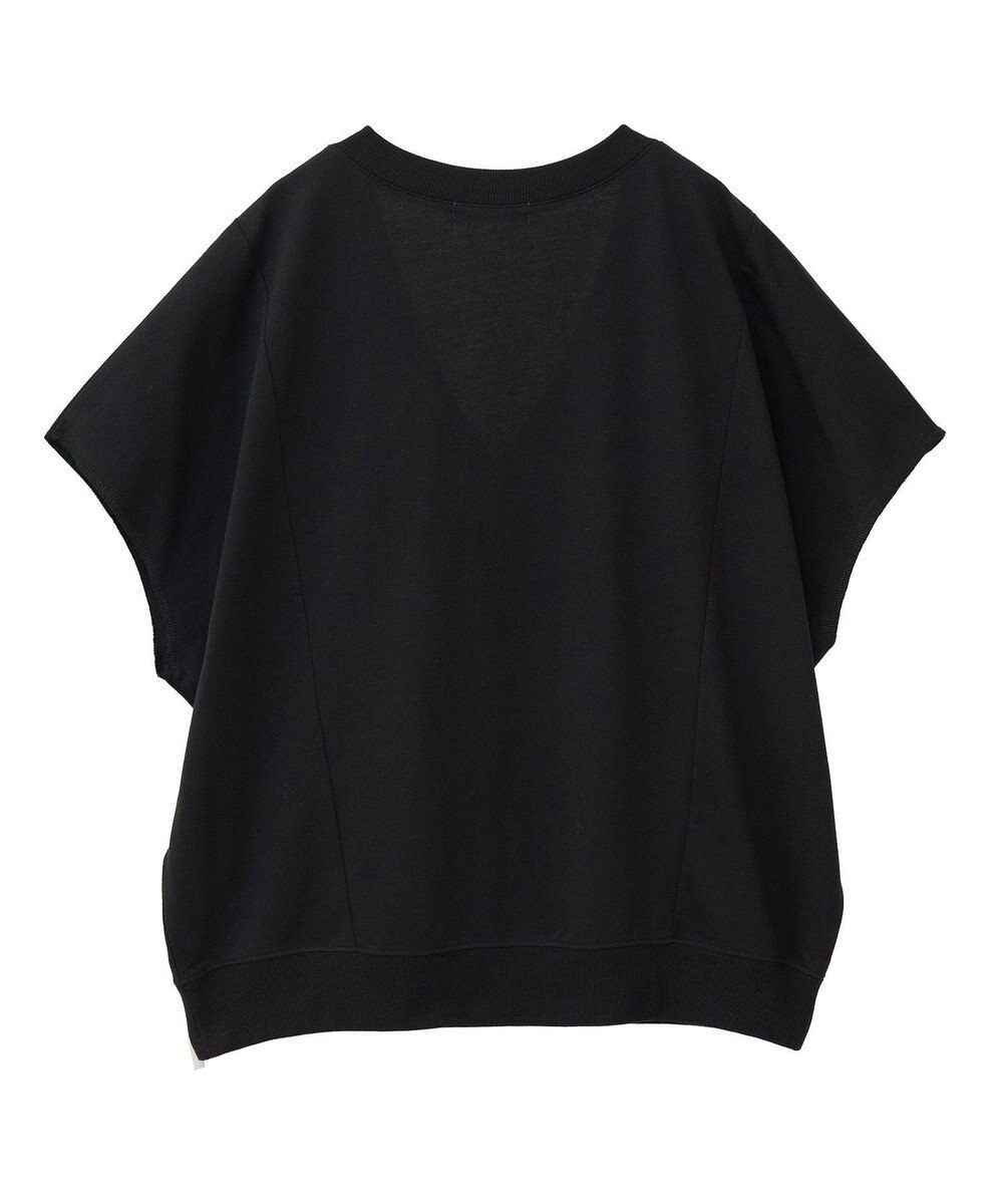 Green Parks 深Ｖネックミニ裏毛フレンチスリーブプルオーバー 