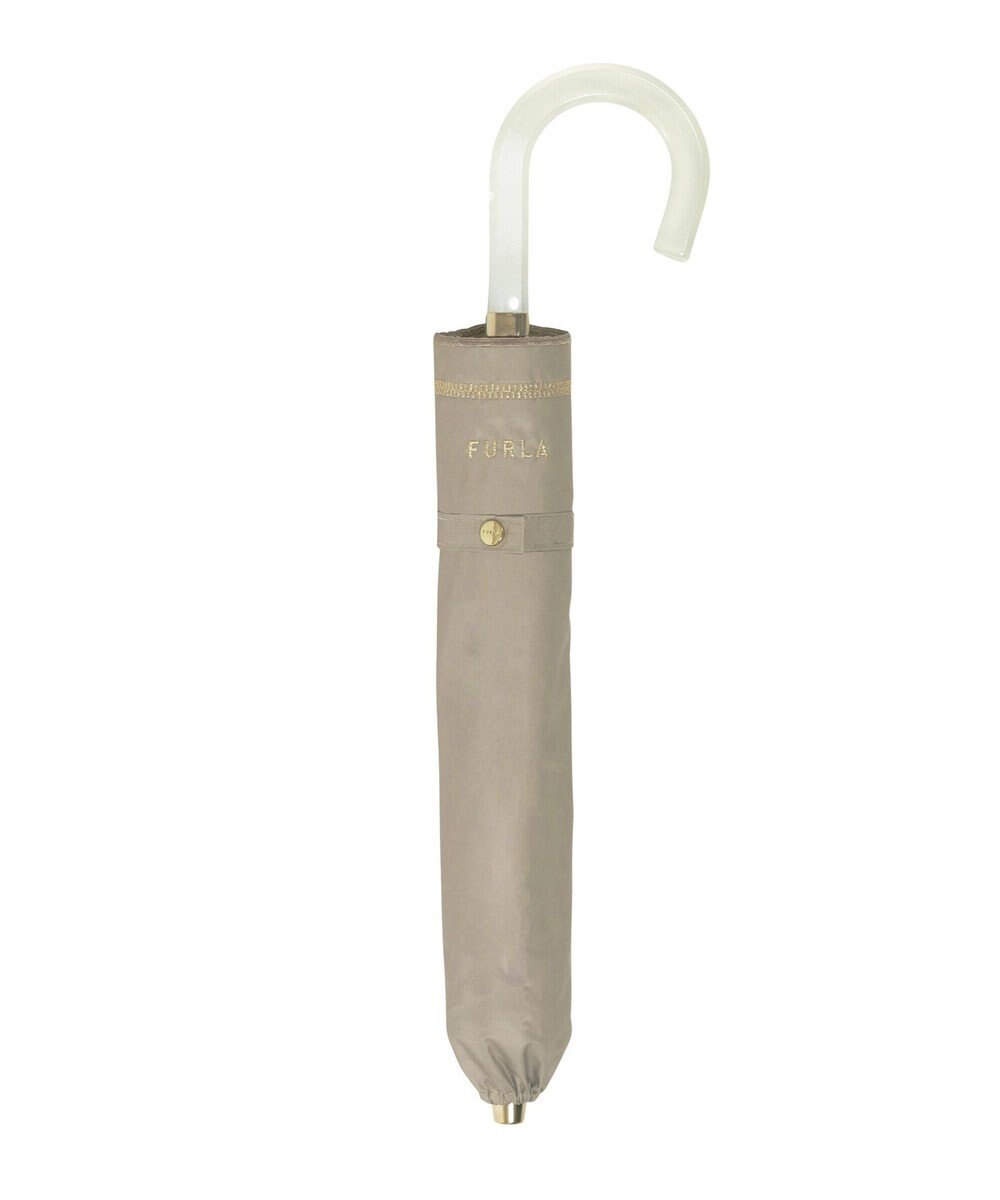 MOONBAT 【軽量/一級遮光】FURLA 晴雨兼用日傘 降りたたみ日傘 ジッパー刺繍 ／遮光 遮熱 UV 