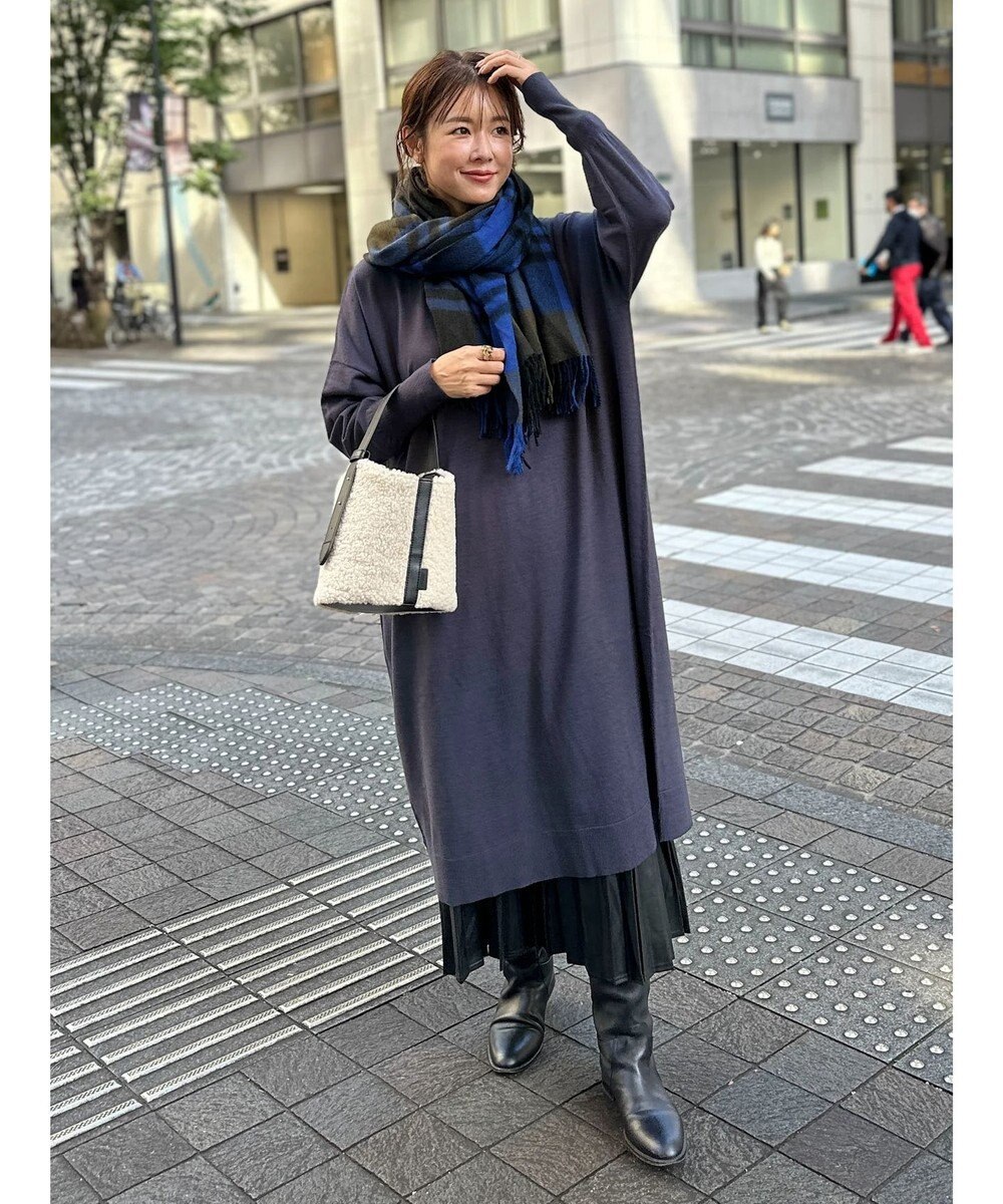 Green Parks オーバーサイズニットワンピース 