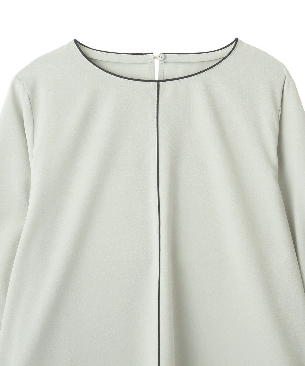 YECCA VECCA 配色パイピングブラウス 