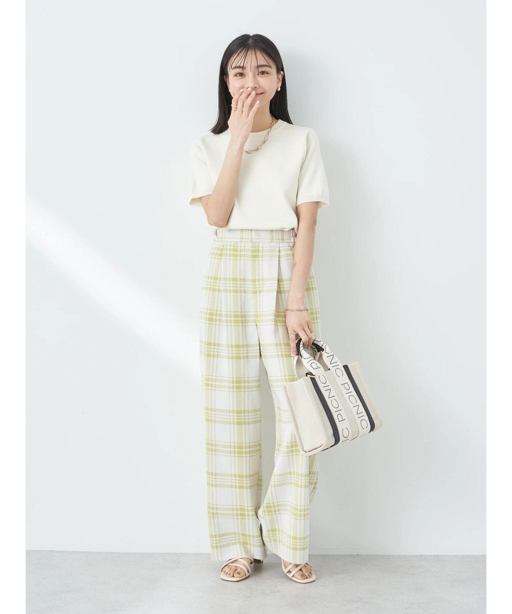 earth music&ecology タックワイドパンツ 