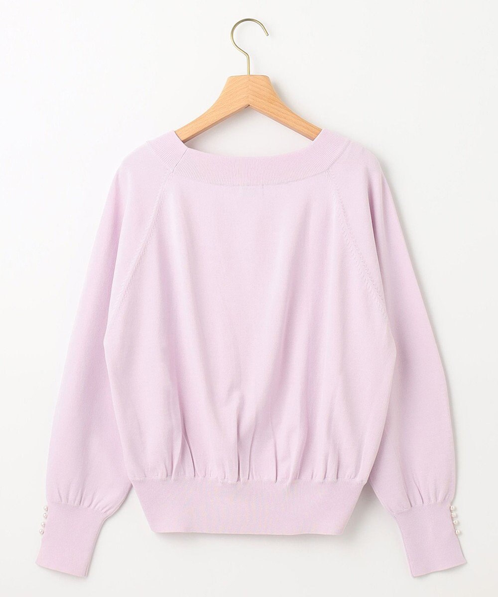 組曲 S 【パールボタン付】ブーケカラーリラクシー ニット 