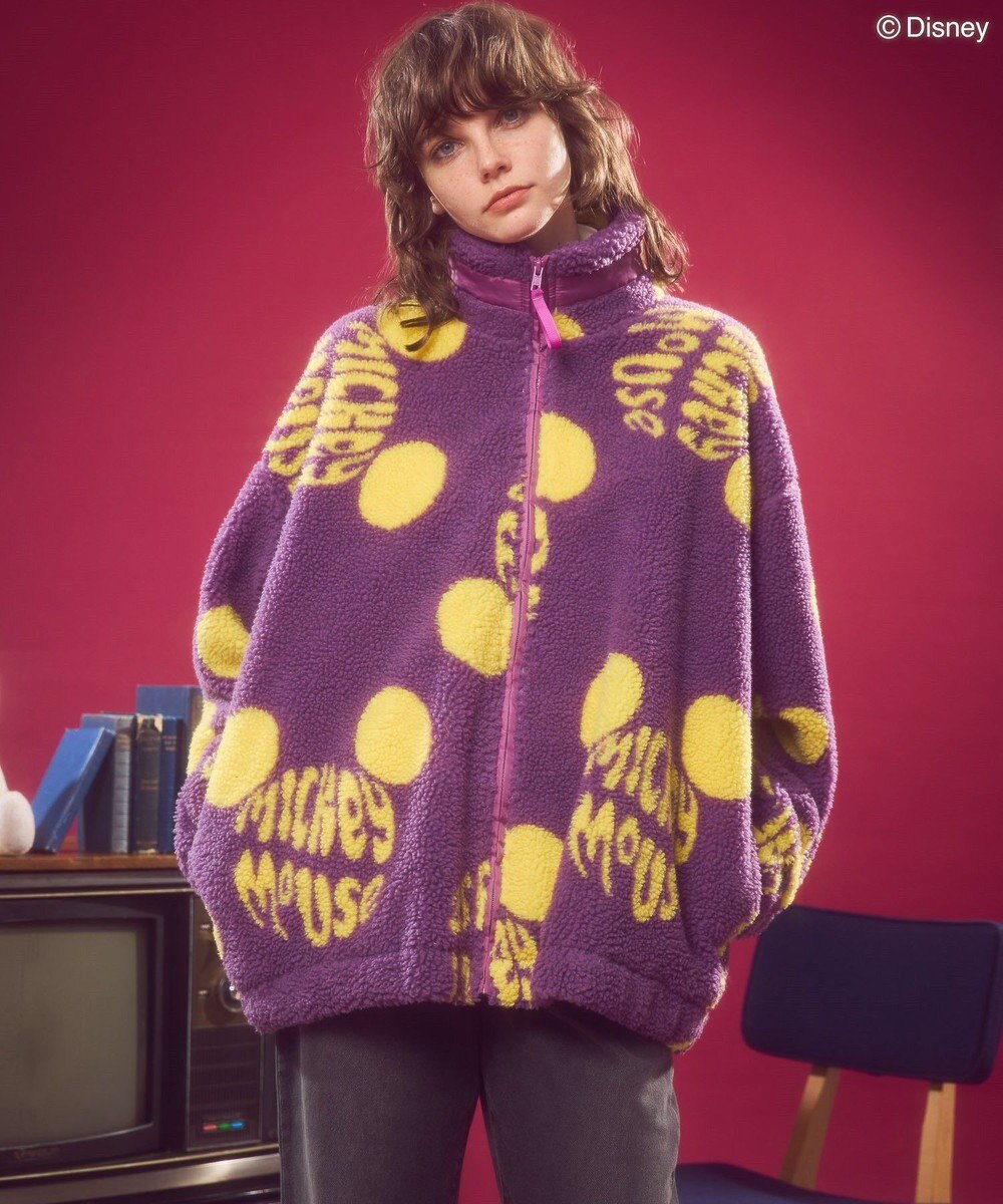 AMERICAN HOLIC ソウガラプリントボアブルゾン／Ｄｉｓｎｅｙ 