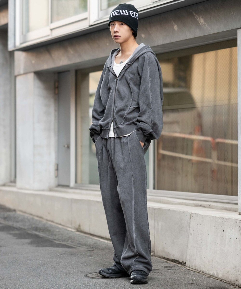 WEGO 【ユニセックス着用ITEM/MLサイズ展開】スウィッチングZIPパーカー 