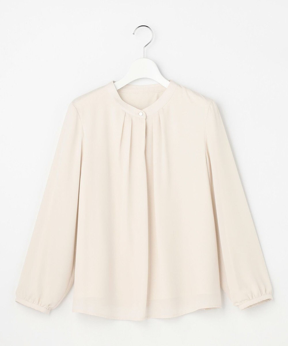 ANY SIS L 【裏起毛】エニポカ バンドカラー ブラウス 