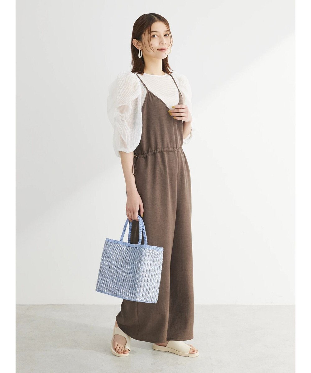 Green Parks 冷やっとすずやかウエストドロストサロペット 