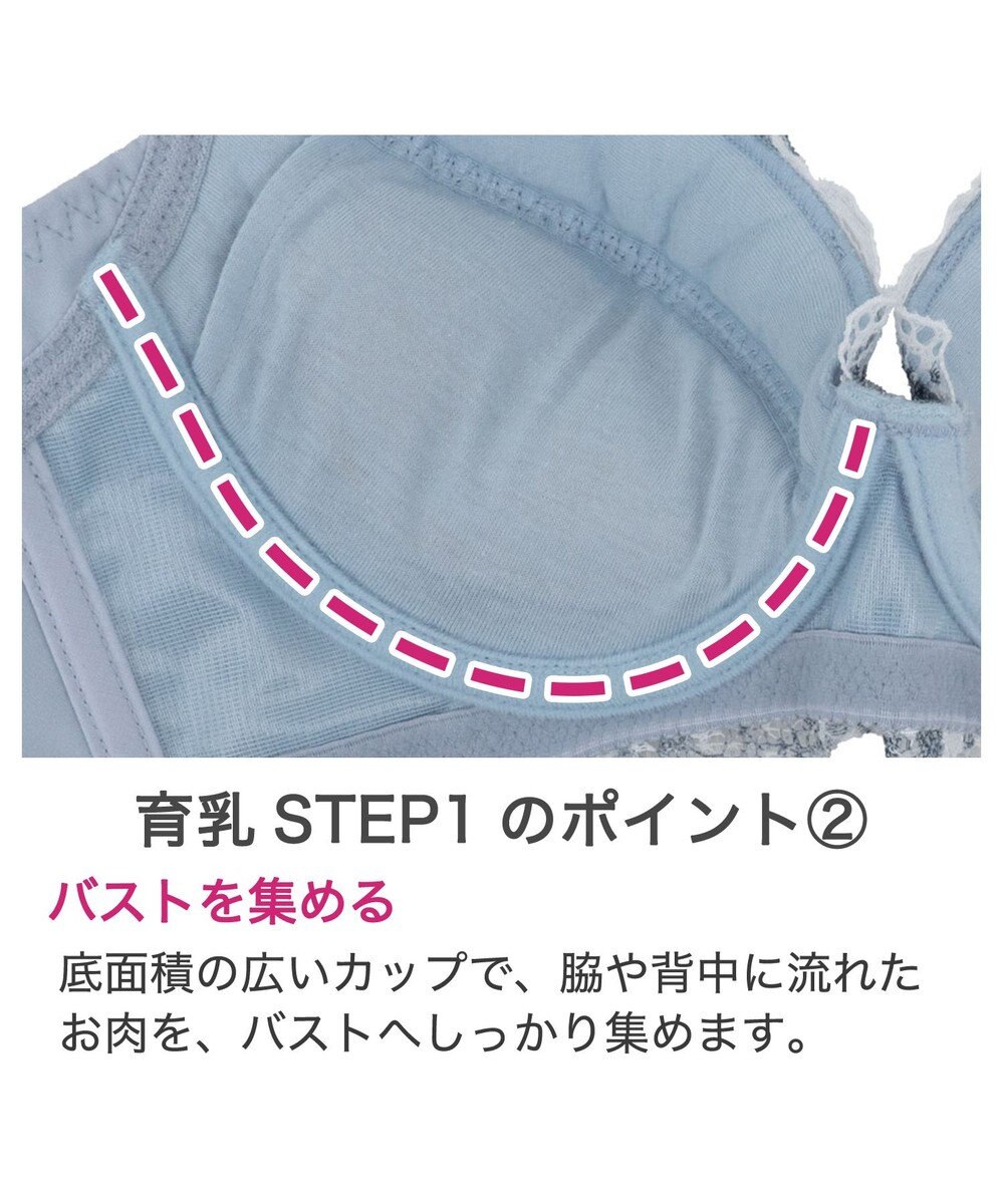 BRADELIS New York 【BRADELIS New York / 育乳補整ブラ・STEP1 集める】ウェンディソフトステップ1ブラ25S1 補正下着 補正 ブラジャー 