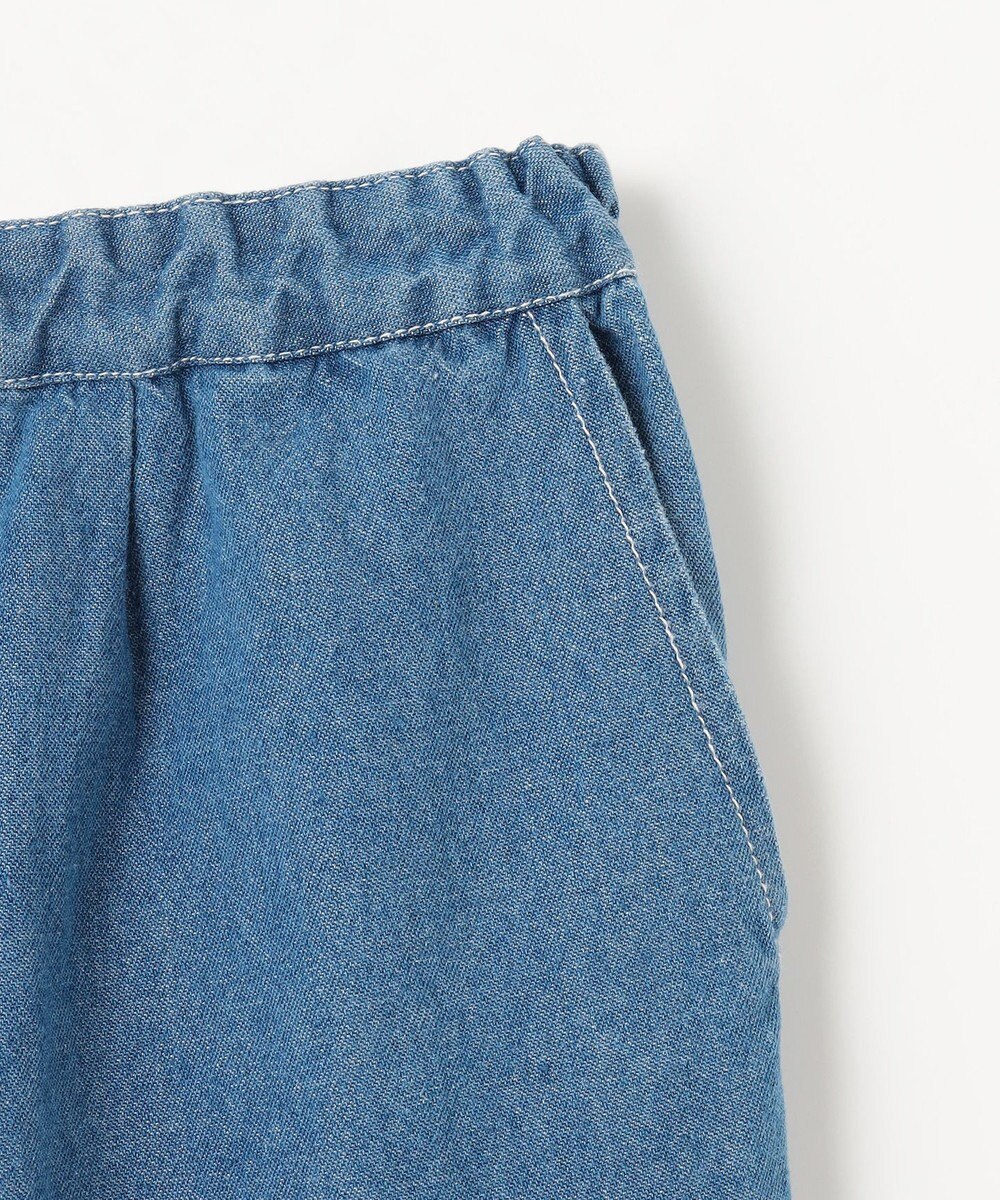 ANY KIDS スカラップ×刺繍デニムパンツ 