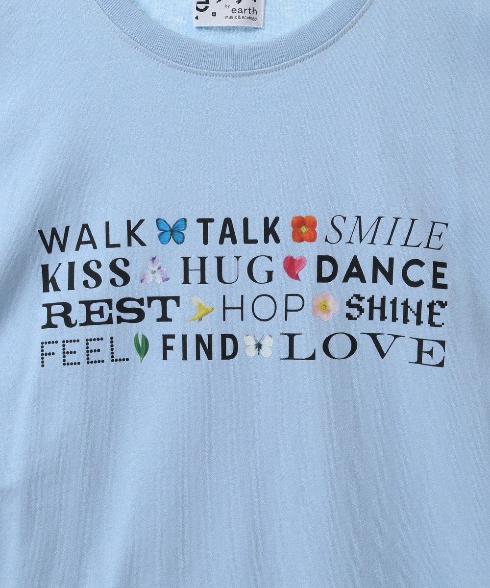 earth music&ecology いいことワードロゴＴシャツ 