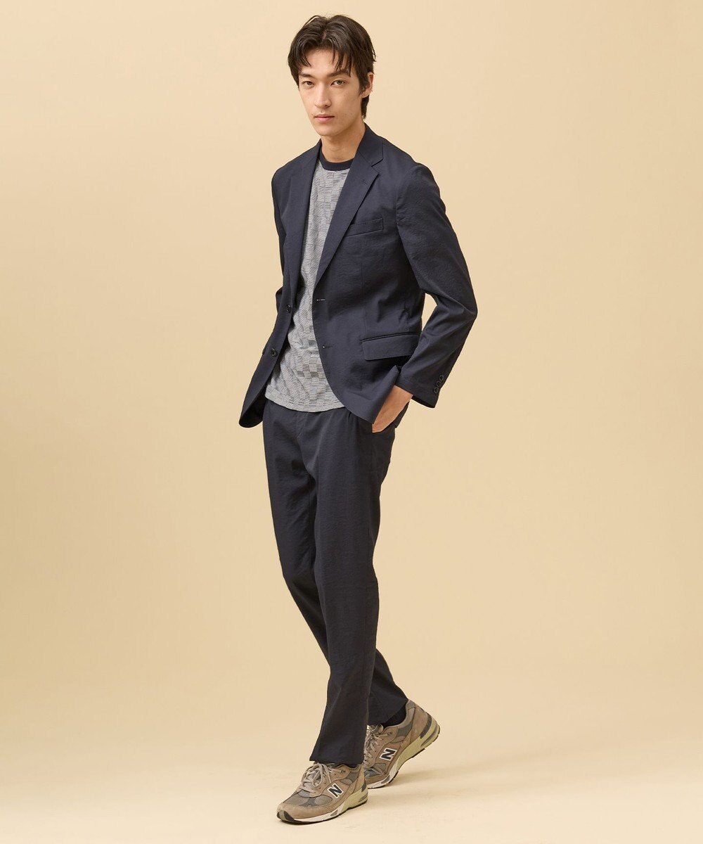 J.PRESS MEN 驚くほど軽くて伸びる【MECHANICAL】【超軽量 / 清涼感 / 洗える】ハイパワーストレッチ スラックス 