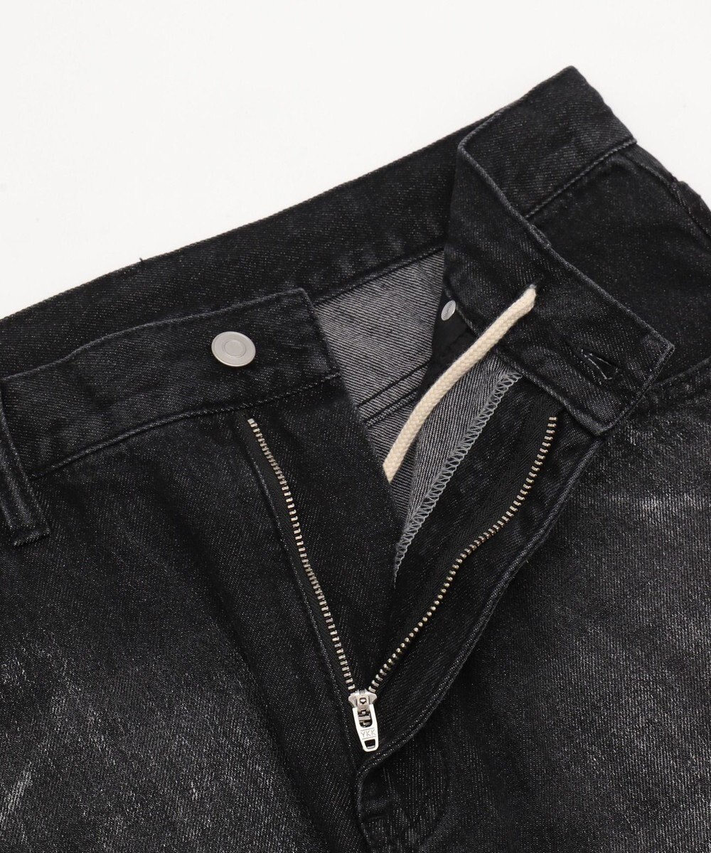 WEGO シルバープリントバギーフレアデニム 