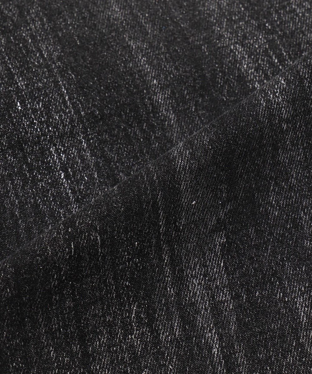 WEGO シルバープリントバギーフレアデニム 