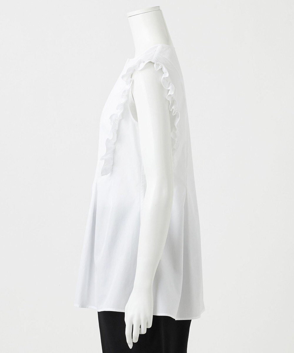 23区 【R(アール)】THOMAS MASON フリル ノースリーブブラウス 