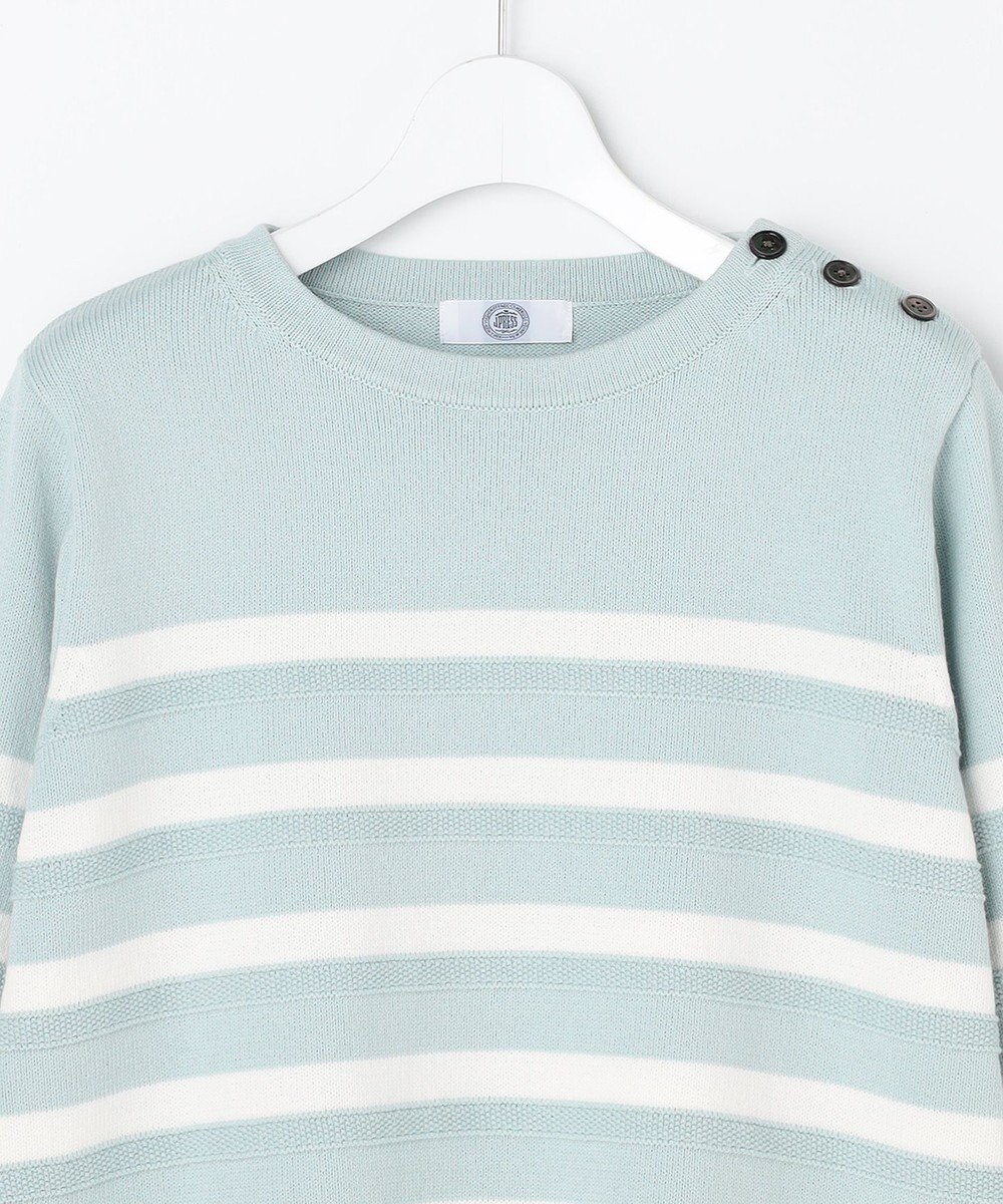 J.PRESS LADIES S Cotton Polyester カラーボーダー ニット 