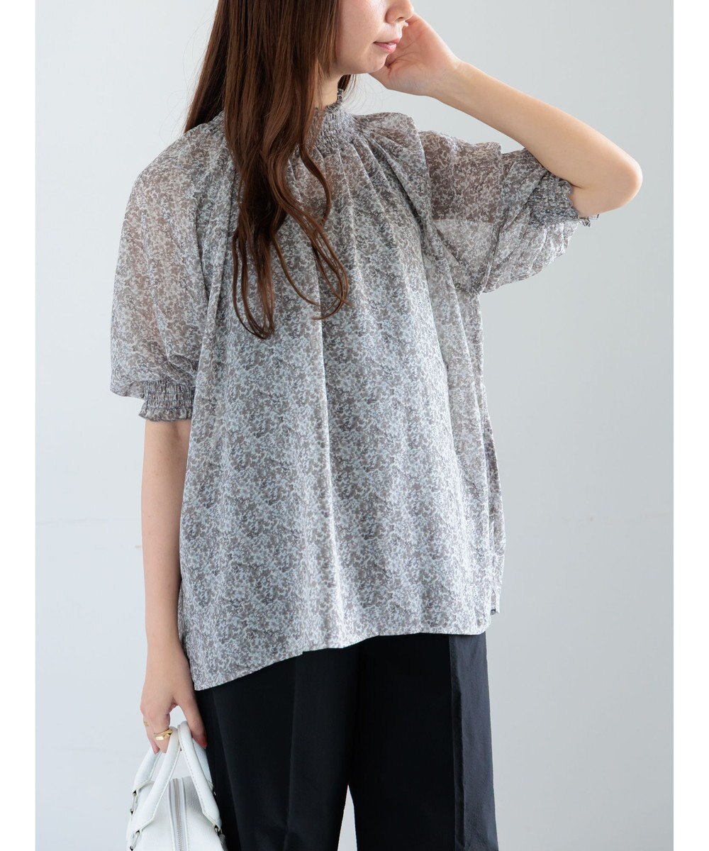 Te chichi パターンアソートシャーリングブラウス 