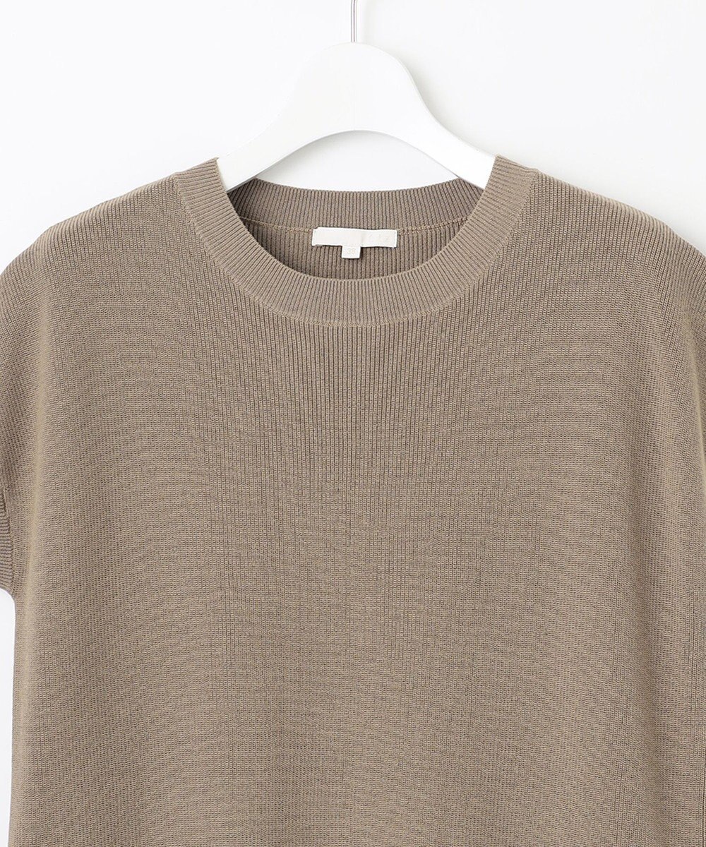 自由区 S 【カタログ掲載・洗える】ハイツイストコットンアセテート異素材コンビ ワンピース 