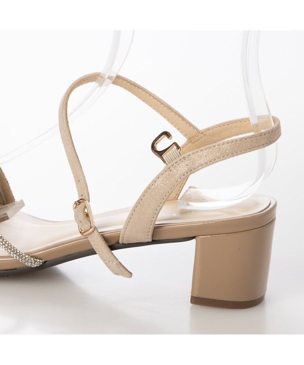 Riz raffinee <Riz raffinee>ラインストーン付きストラップサンダル 