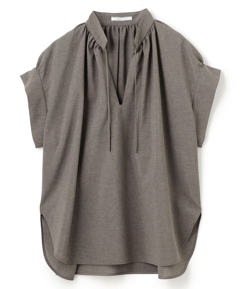 BEIGE， 【洗える/接触冷感/速乾/UVケア対応】BATEAU / ブラウス 