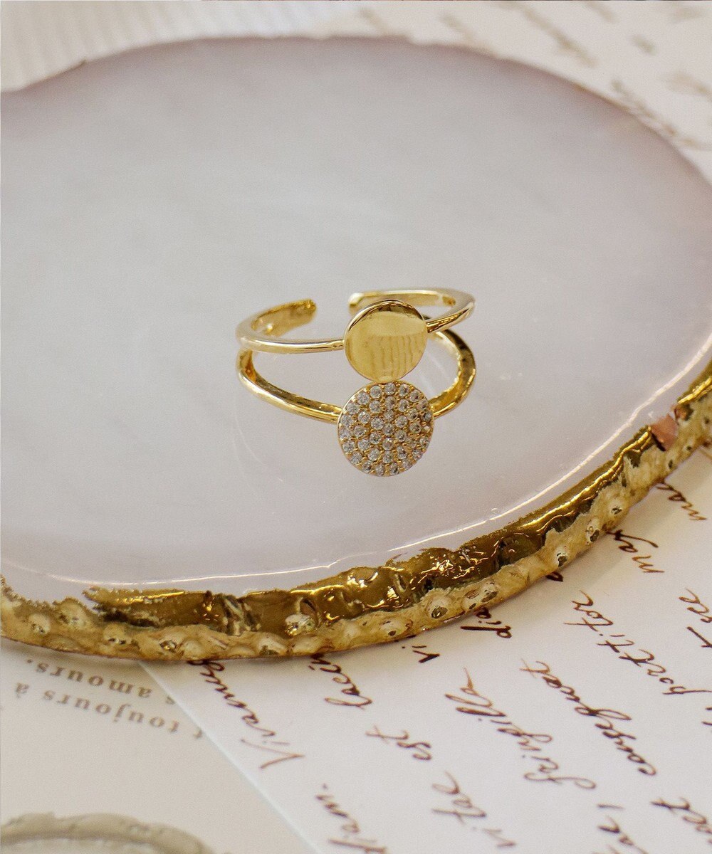 Tiaclasse ダブルサークルリング 