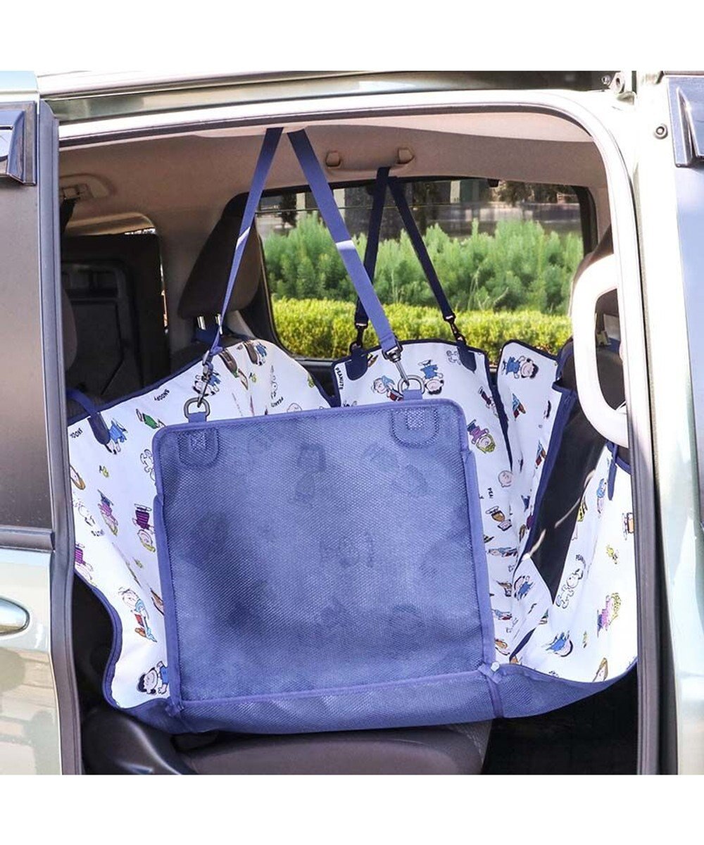 PET PARADISE スヌーピー ドライブシート 後部座席 《フレンズ柄》 