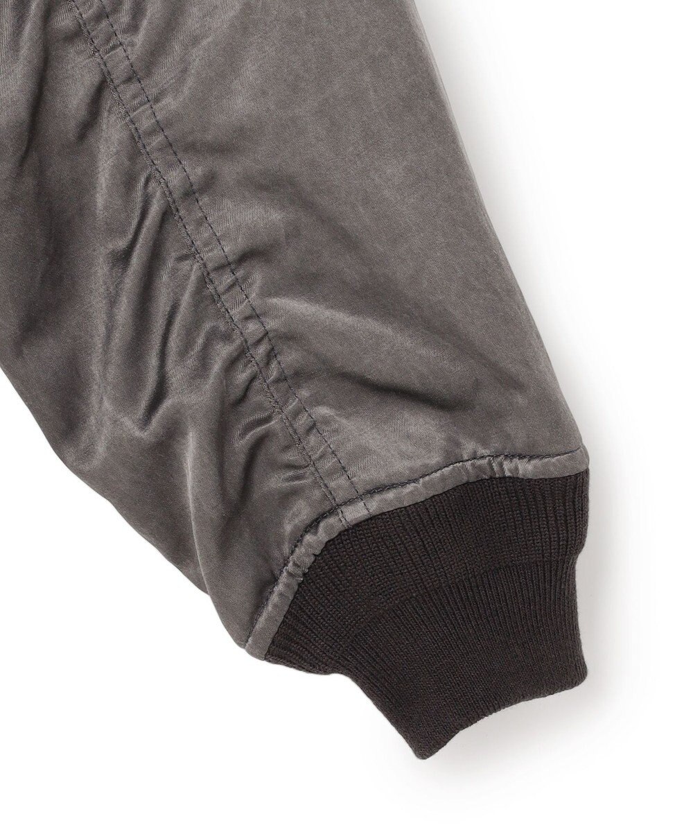 J.PRESS MEN 【J.PRESS ORIGINALS】Bleach Viscose Cotton Satin Flight Jacket / Japan Made 