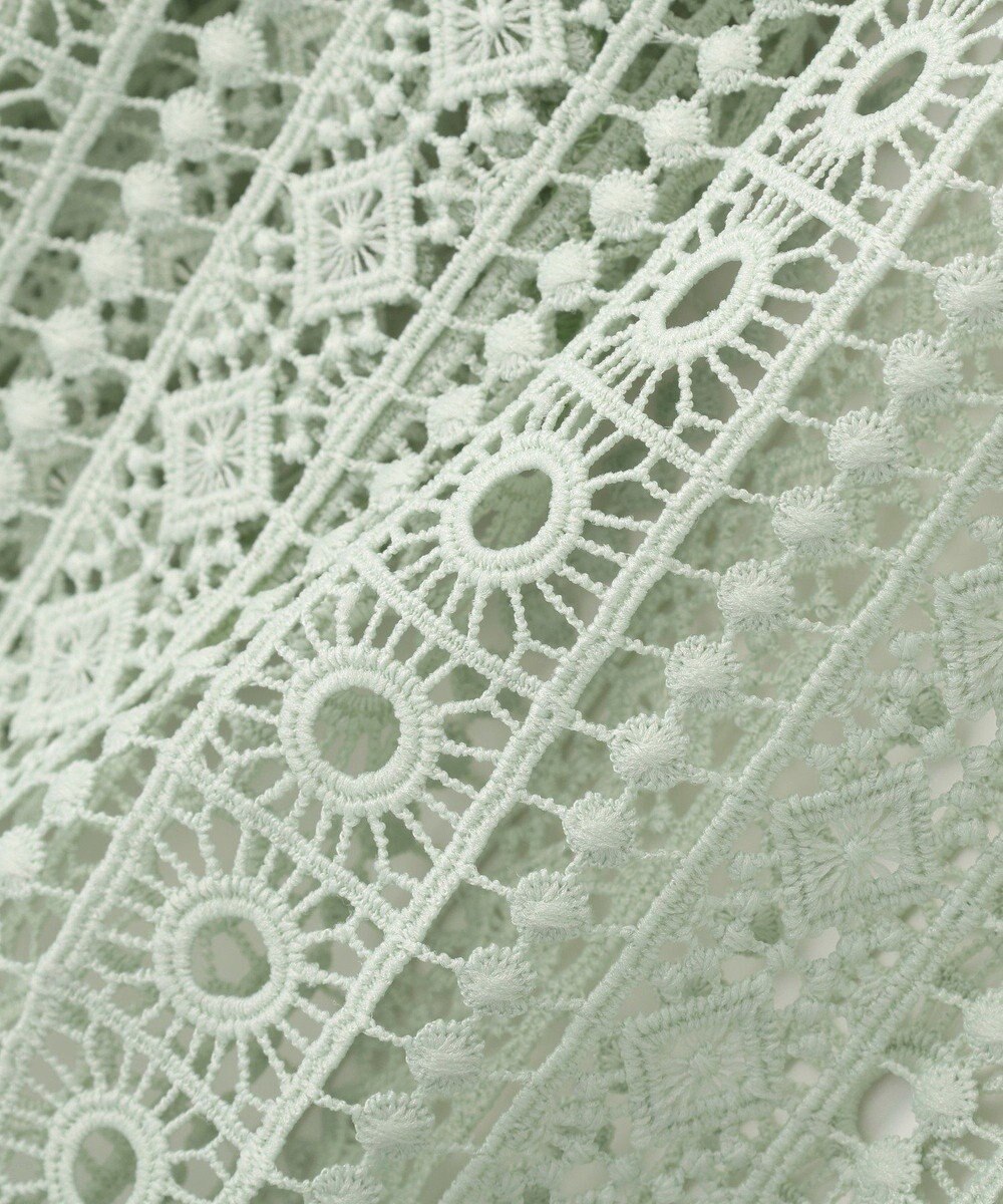 AMERICAN HOLIC 【先行予約】幾何学レースフードシャツ 