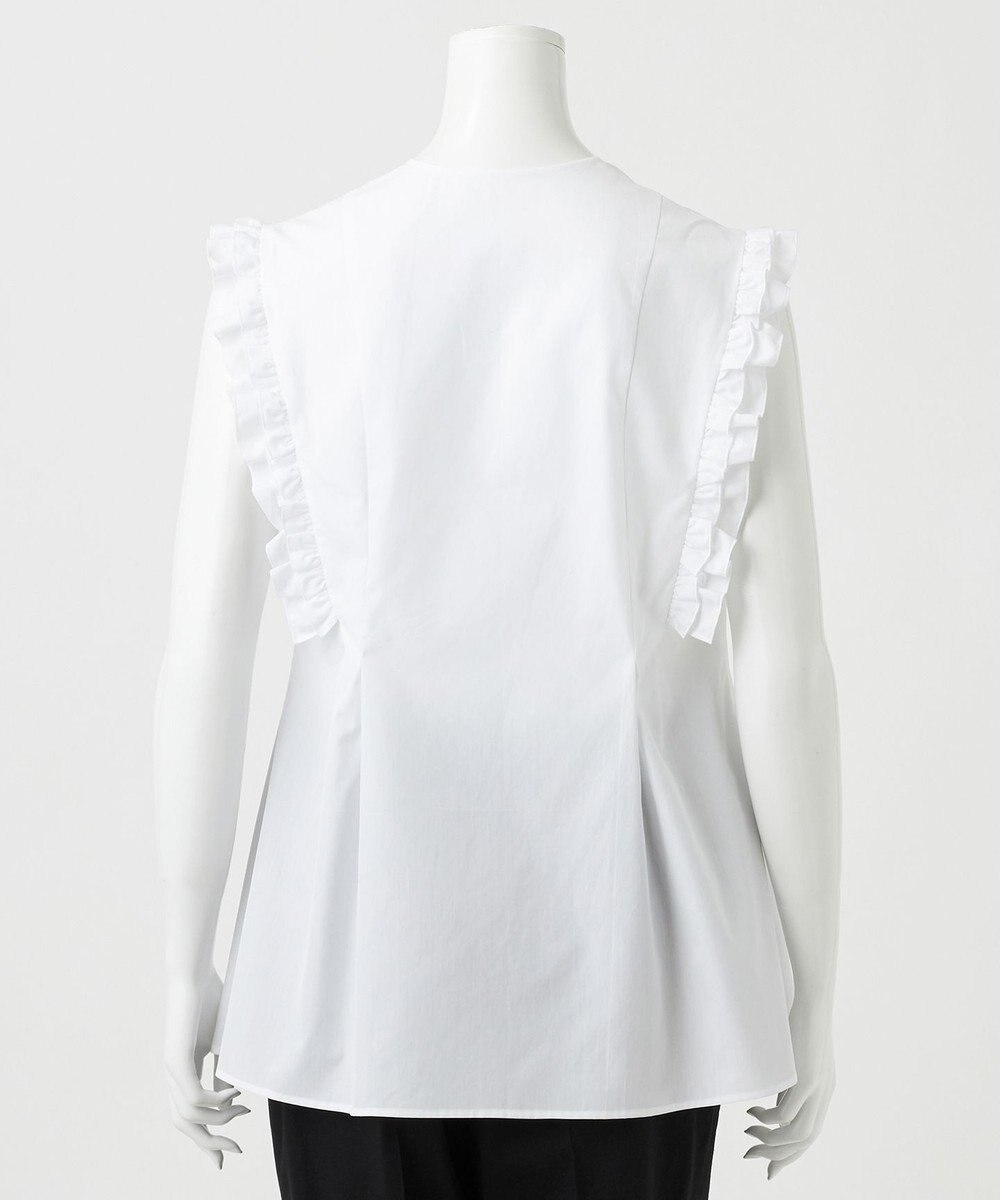 23区 L 【R(アール)】THOMAS MASON フリル ノースリーブブラウス 
