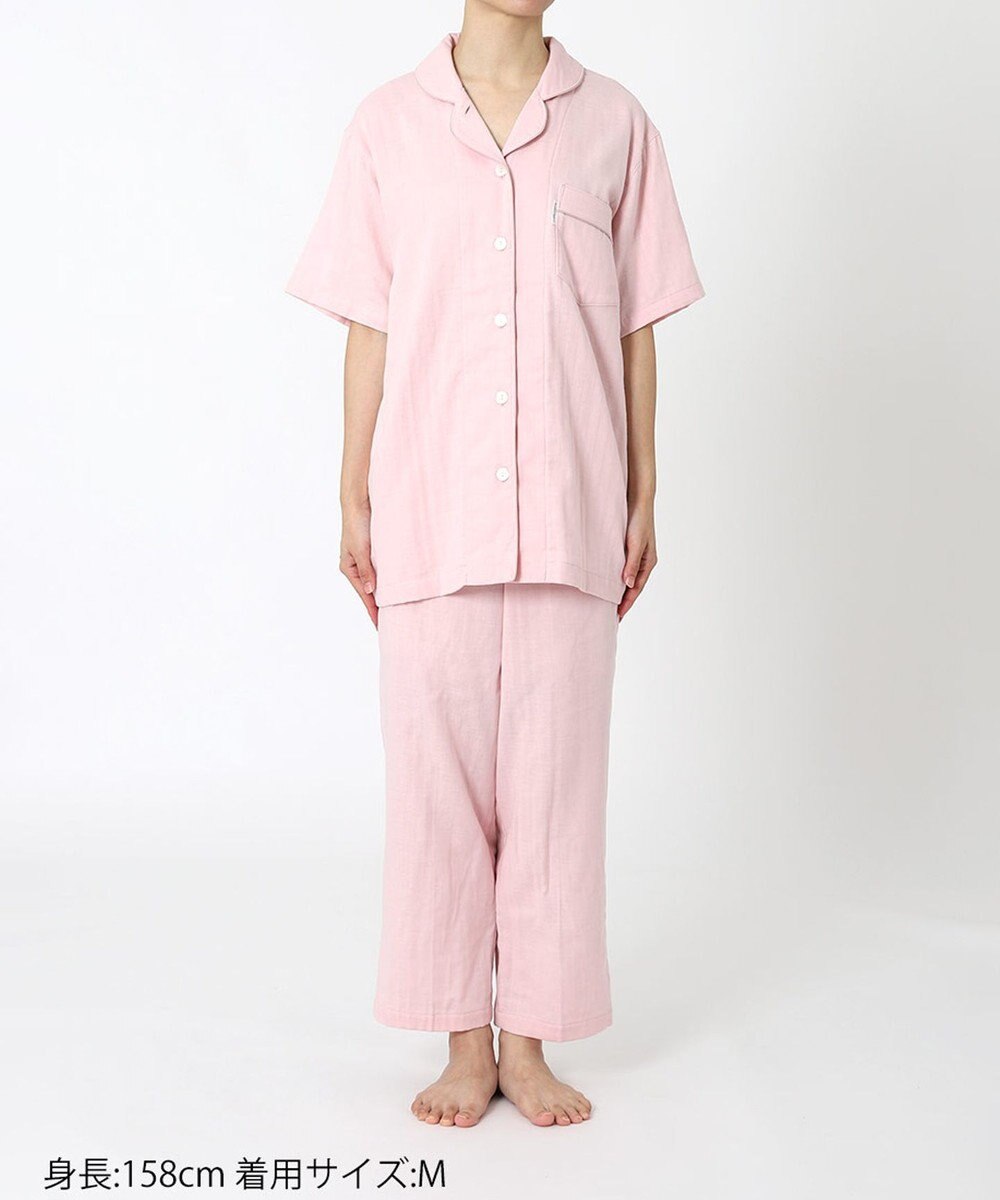 ワコール／睡眠科学 パジャマ 5分袖 半袖 9分丈 綿100%(天綿)(本体) レディース YDT144 睡眠科学／ワコール 