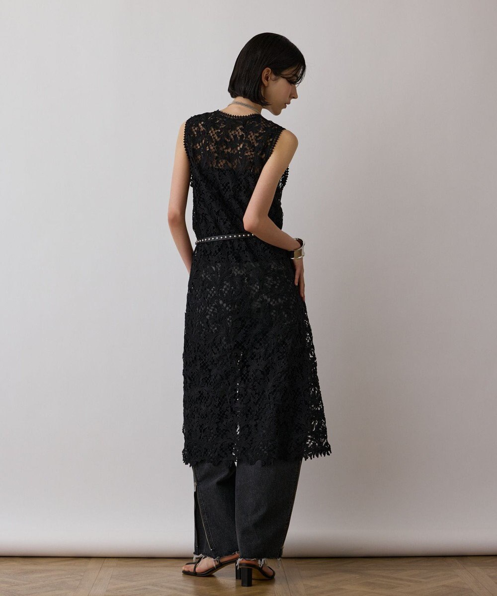 GRACE CONTINENTAL ケミカルレースストレートトップ 