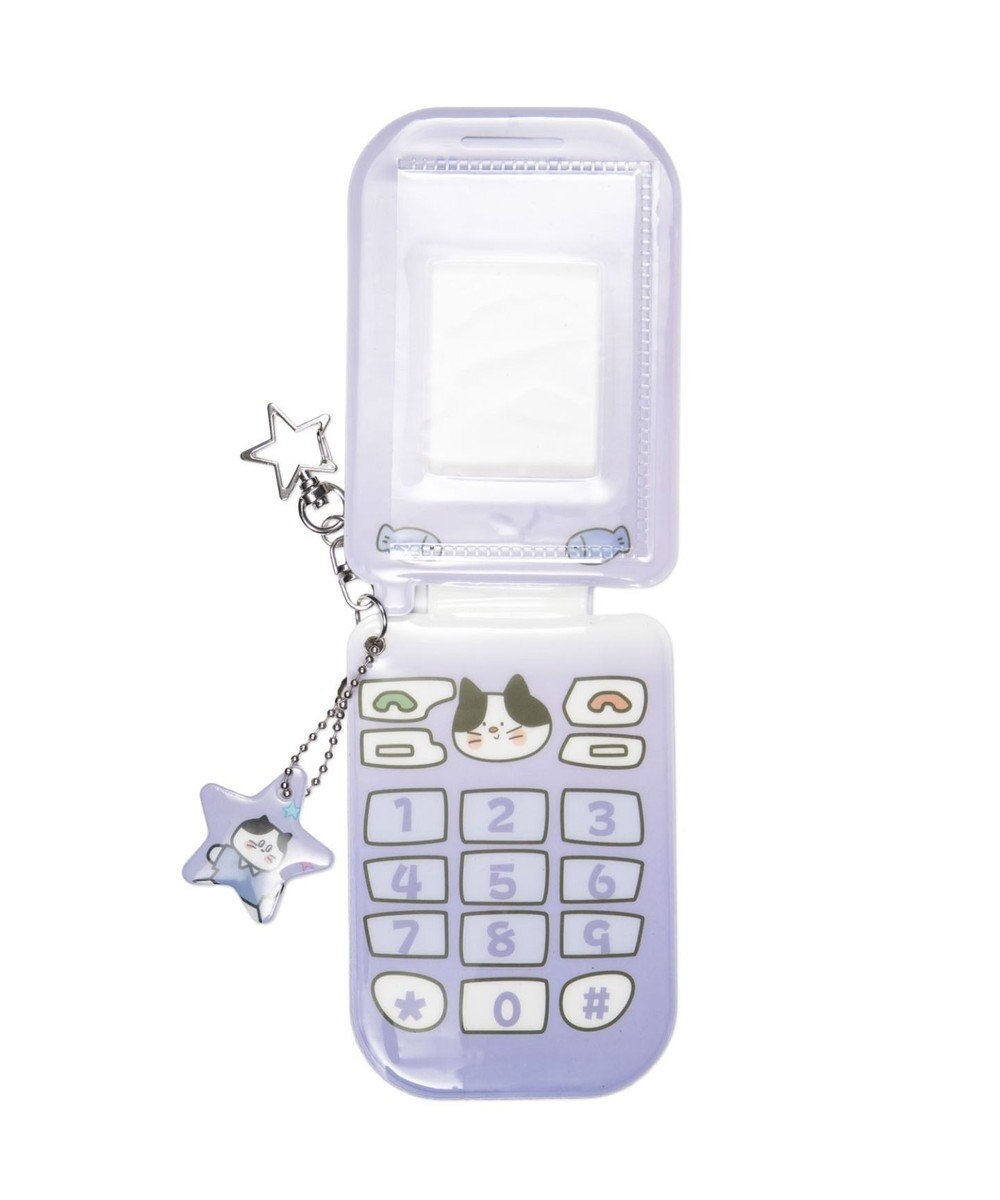 WEGO 【痛バ＆推し活グッズ】チャーム付きゆるアニマルガラケーカードホルダーキーホルダー 