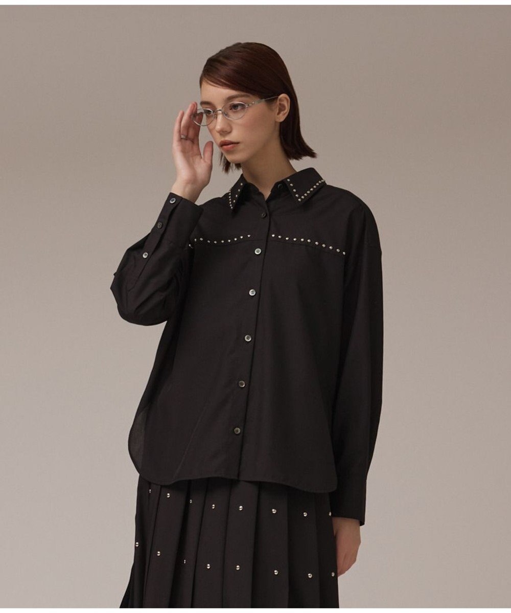 GRACE CONTINENTAL メタルホットフィットシャツ 