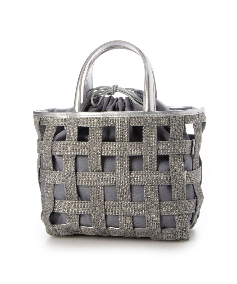 UNBILLION ペルケ perche / テープ透かし格子トートバッグS 