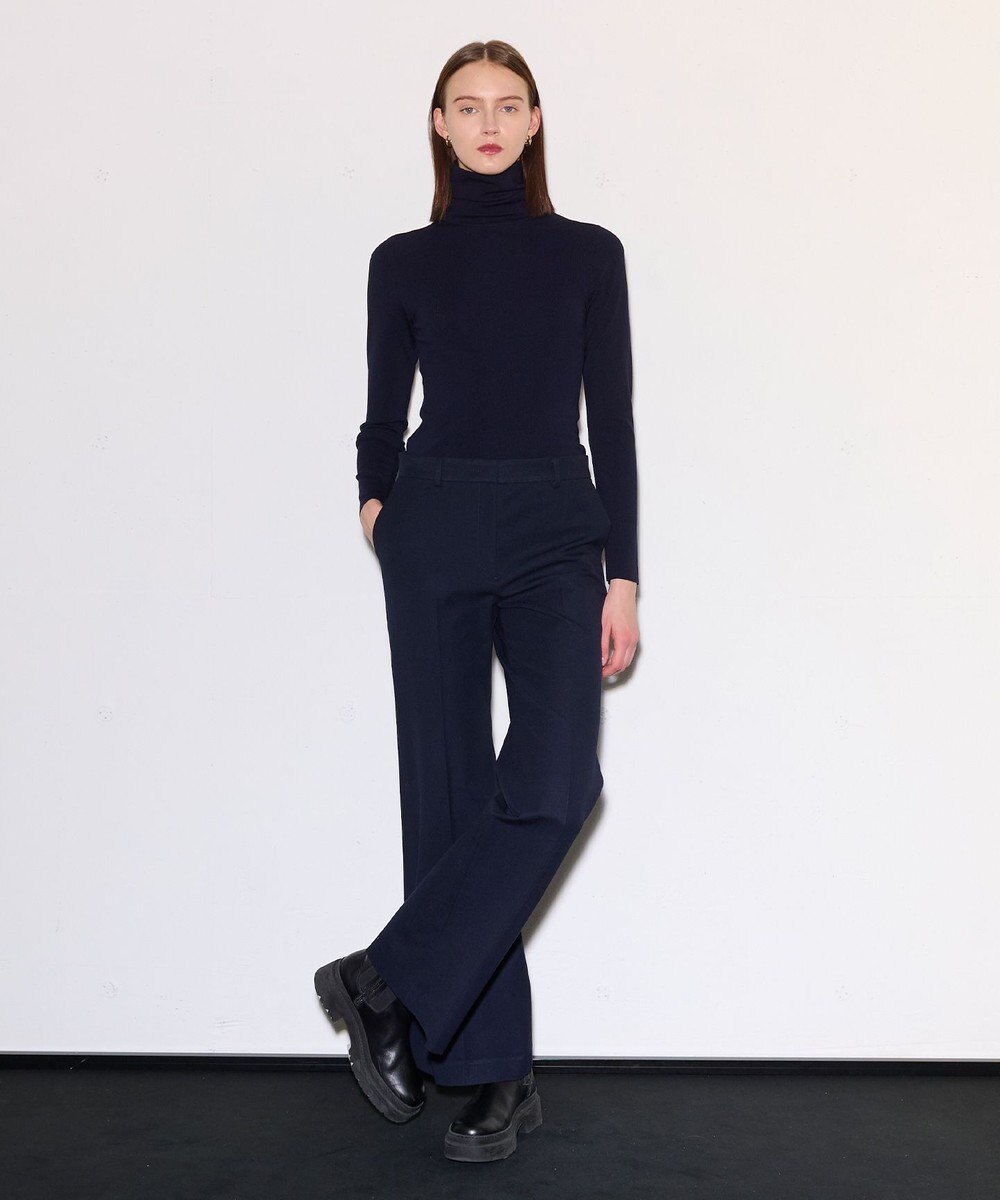 JOSEPH ギャバジンストレッチ　フィットフレアートラウザーズ 