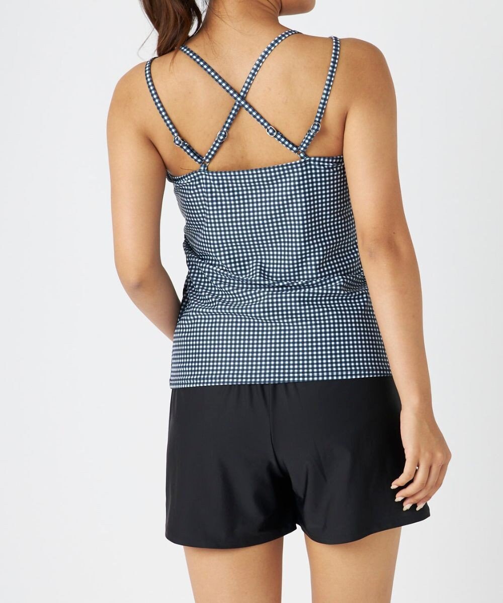 OP／FILA 【ocean pacific】モックネックラッシュガード付き 水着5点セット 